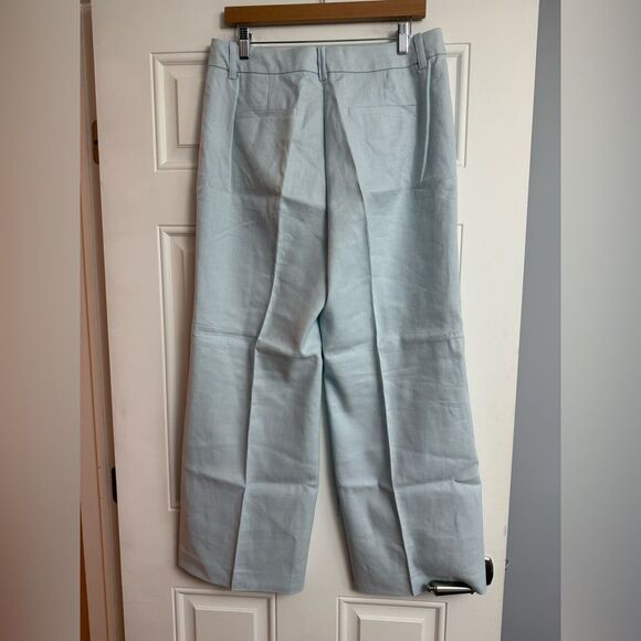 J.Crew Petite Carolina flare pant in stretch linen blend NWT Size P12 - Picture 2 of 6